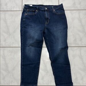 GAP Girlfriend Jeans with Rich Indigo Wash